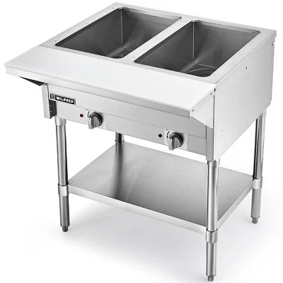 Secondhand 1000W Commercial Steam Table Electric Food Warmer Buffet Bain Marie - Image 1 of 4