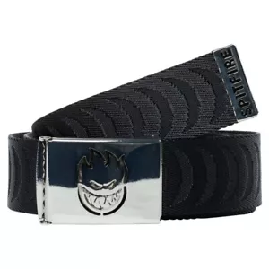 Spitfire Wheels Bighead Cut Out Swirl Jacquard Black Web Belt - Picture 1 of 1