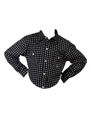 Roper Western Shirt Boys Long Sleeve Dot Print 03-030-0225-0167 BL - Image 1 of 2