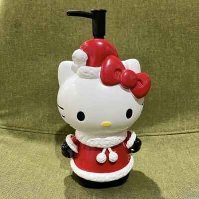 NUEVO Dispensador de Jabón/Bomba de Loción Sanrio HELLO KITTY SANTA Vacaciones NAVIDAD Foto 1 de 4