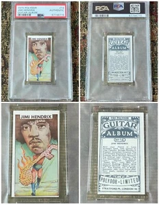 1975 Polydor Guitar Album JIMI HENDRIX PSA Authentic Graded #14 Card Hall O Fame - Picture 1 of 7