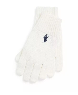 Guante de algodón Polo Ralph Lauren para niños pequeños y pequeños color blanco talla L/XL  Foto 1 de 2