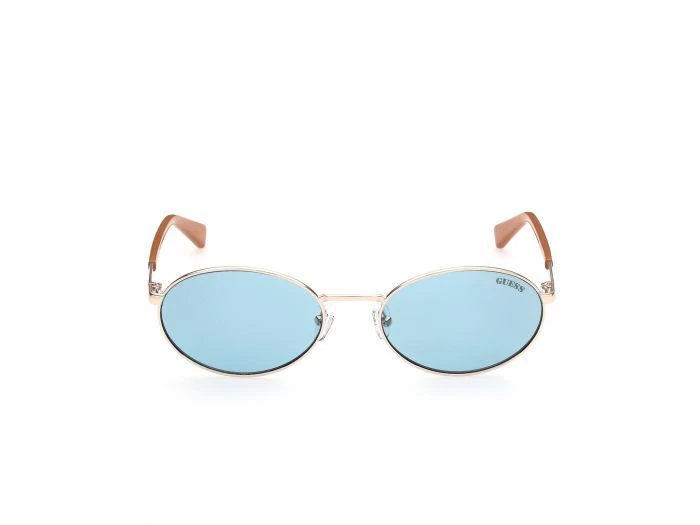 Guess GU8235 32V 棕色和金色太阳镜塑料圆形镜框 57-19-140 GU8235 — 第 1/3 张图片