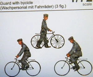 CMK Maritime ML80342 1/72 Resin WWII German Guards with Bicycles (3 Figures) - Picture 1 of 1