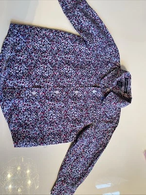 Camisa colorida con botones manga larga 3T inglesa de lavandería para niños pequeños Foto 1 de 4