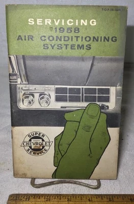 1958 Vintage Chevrolet Impala Bel Air VELHO carro/caminhão ~MANUAL DE AR CONDICIONADO~ - Imagem 1 de 4