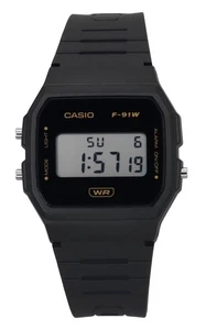 Casio POP Digital Grau Biobasiertes Harzarmband Quarz F-91WB-8A Unisex-Uhr - Picture 1 of 4