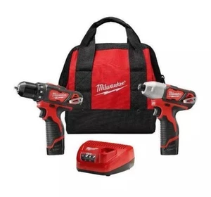 Milwaukee M12 12 V Akkuschrauber/Schlagschrauber 2-Werkzeug Combo Kit (2494-22) - Bild 1 von 1