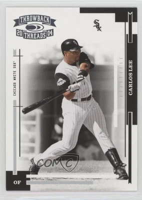 2004 Donruss Throwback Threads Carlos Lee #45 - Image 1 of 2
