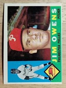 1960 Topps #185 Jim Owens (EX) - Imagen 1 de 2