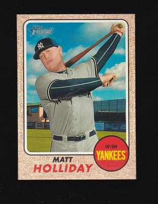 2017 Topps Heritage Matt Holliday #330 New York Yankees - Image 1 of 2