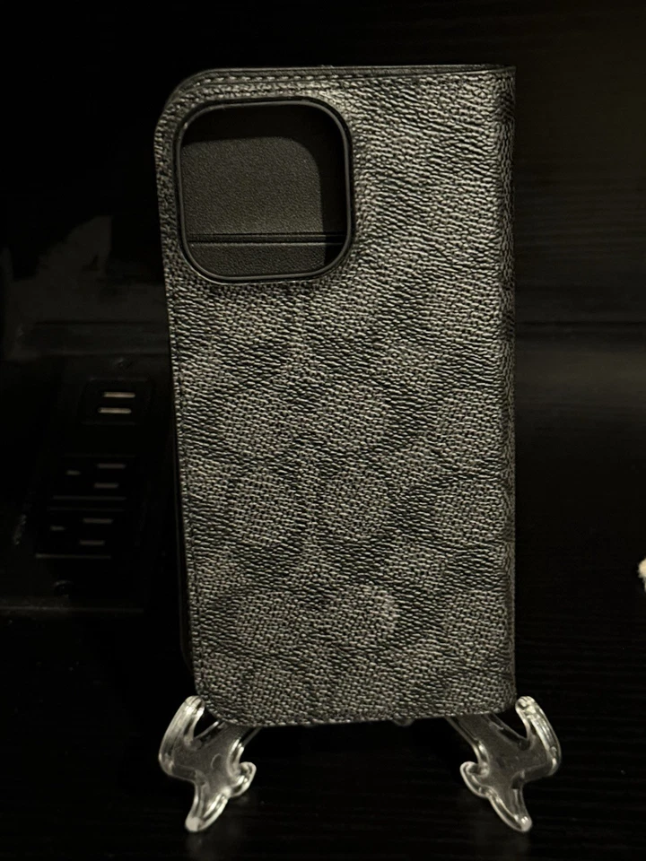 Новый тренер iPhone 16 Pro Max бумажник телефона чехол, уголь, 6,9 дюйма, открытая коробка - Изображение 1 из 4