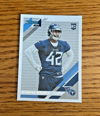 D'ANDRE WALKER 2019 Panini Donruss #291 Rookie RC - Image 1 of 2