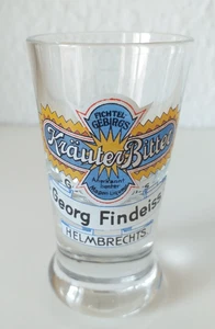 Schnapsglas Reklame - Kräuter Bitter Georg Findeiss Helmbrechts  , 031125-17 - Bild 1 von 3