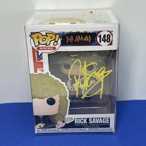 Rick Savage (Def Leppard) Autographed Funko Pop #148 Hand Signed COA Hologram - Picture 1 of 9