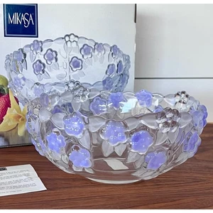 Tazón redondo para servir Lavender Fields de Mikasa 8" Alemania nuevo en caja - Imagen 1 de 15