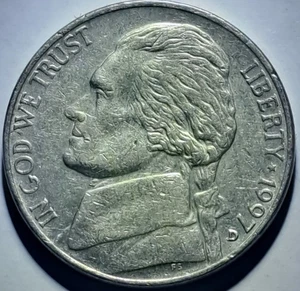 1997-D jefferson nickel with doubling Date And D error very nice coin. - Picture 1 of 3