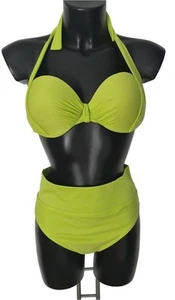 Heine 2-Teiler Neckholder Bikini vorgeformte Cups D High Waist Slip Gr.40 - Bild 1 von 2