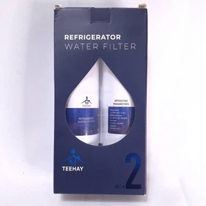 TEEHAY Refrigerator Water Filter 2 Pack TH-04 Replacement WF3CB Frigidaire - Picture 1 of 8