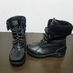 Stivali invernali UGG 1005582K impermeabili stringati Adirondack neri giovani 2 - Foto 1 di 16
