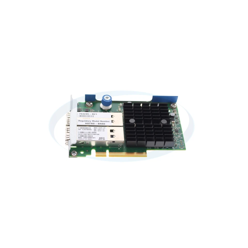 HP 764285-B21 544+FLR-QSFP 10Gb/40Gb 2P FDR Adapter - Image 1 of 2