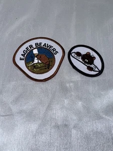 Eager Beaver Patch and Another Beaver Pathfinder Patch Lot 2 - Picture 1 of 5