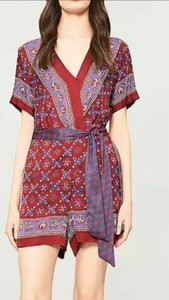 sandro floral jumpsuit