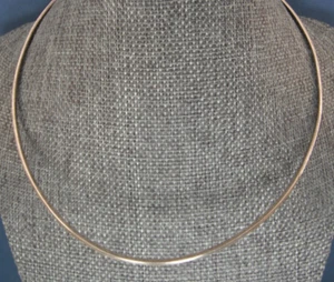 Mexico 925 Silber Torque Choker Halskette gemarkt 925 Mexico Vintage 15,71g - Bild 1 von 11