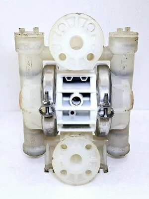 WILDEN PUMP 2 , PLASTIC AIR Operated 1" Double DIAPHRAM pump TEFLON FITTING - Image 1 of 4