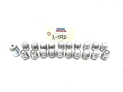 2016-2025 HONDA PILOT WHEEL LUG NUT SET X17 W/ 3 SECRET LOCKS AND KEY OEM - Image 1 of 4