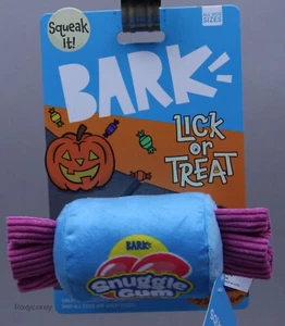 Bark Lick or Treat Squeak It Snuggle Gum Dog Toy Plush Squeeze All Dogs Sizes - Picture 1 of 2