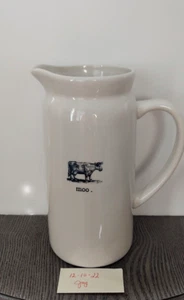 Rae Dunn Farm Line Artesian Collection MOO Pitcher Retired VHTF - Picture 1 of 5