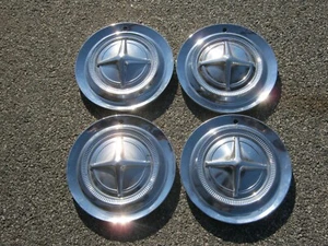 Factory original 1962 1963 Dodge Coronet Polara 14 inch hubcaps wheel covers - Picture 1 of 24