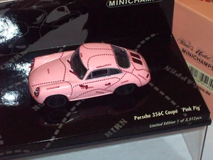 MINICHAMPS 1/43 PORSCHE 956C Coupé Pink Pig 1963 430062326 1 of 3312 pcs RARE! - Foto 1 di 17