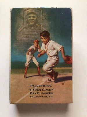 Tarjetas de juego John McGraw vintage nuevas de colección *SELLADAS* marrón y Bigelow c.1953 Foto 1 de 4