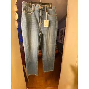 Jeans donna Lauren Conrad taglia 12S vita alta slim dritto alla caviglia nuovo con etichetta - Foto 1 di 17
