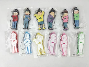 Mr. Osomatsu-san Telematsu Blind Rubber Trading Mascot Keychain Comple Set of 12 - Picture 1 of 6