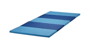 IKEA PLUFSIG Folding Gymnastics Sports Play Mat, 78x185 cm, Blue - Picture 1 of 5