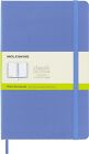 Moleskine Duży zwykły notebook w twardej oprawie: hortensja niebieska - 8056420850826