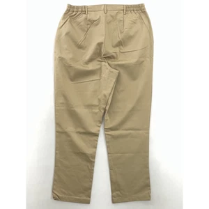 Jms Just My Size Womens Chino Pants Brown High Rise Pockets Cotton Plus 14W New - Picture 1 of 9