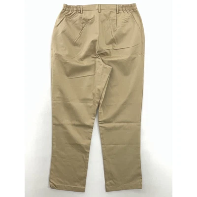 Jms Just My Size Womens Chino Pants Brown High Rise Pockets Cotton Plus 14W New - Image 1 of 4