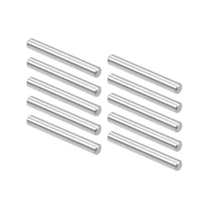 10Pcs 4mm x 30mm Dowel Pin Steel Shelf Support Pin Fasten Elements Silver - Picture 1 of 4