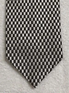BERGAMO NEW YORK MENS TIE BLACK AND GRAY 4 X 59 - Picture 1 of 5