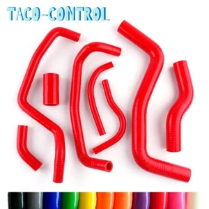 Red Radiator Coolant Heater Hose Kit For Toyota Corolla AE 101 102 111 4AFE 7AFE - Foto 1 di 15