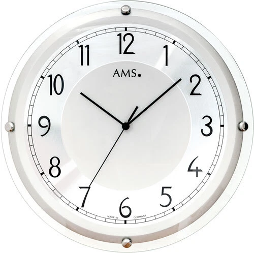 AMS 5542 Wanduhr modern Gehäusedurchmesser 40 cm Funkwanduhren Bürouhren - Bild 1 von 1