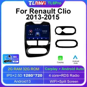 Screen Car Radio Multimedia 2013-18 Auto Carplay Navigation GPS For Renault Clio - Picture 1 of 28
