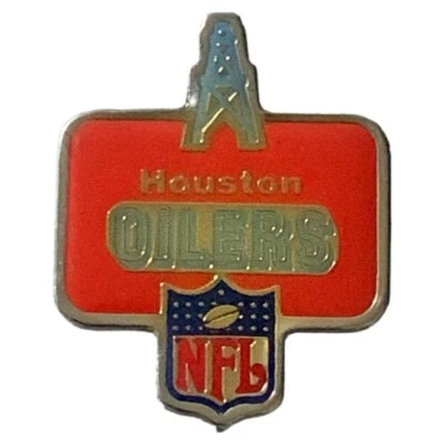 Vintage 1986 NFL Houston Oilers Logo Souvenir Pin - Image 1 of 2