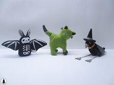 Target Set of 3 Halloween Stuffed Animal Figurines Cat Bird Bat Spooky Fun