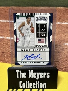 GREEN FOIL ROOKIE AUTO Kenyon Martin Jr 2020-21 Contenders Draft Picks #121 - Picture 1 of 2