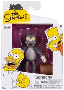 NEW Jakks Pacific 17537 The Simpsons SCRATCHY 2.5 Inch Tall Action Figure Toy - Picture 1 of 3